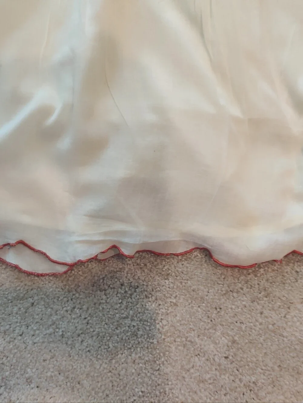 Adorable Cream and Teal Embroidered Sundress. So Cute! - Picture 7 of 8